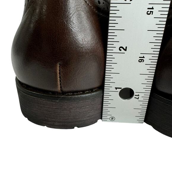 Van Heusen Comfort Wingtip Oxford Cognac Shoes Size 10 M Valiant main image 7